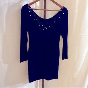 Molly Mallory women size 4 royal blue  formal dress